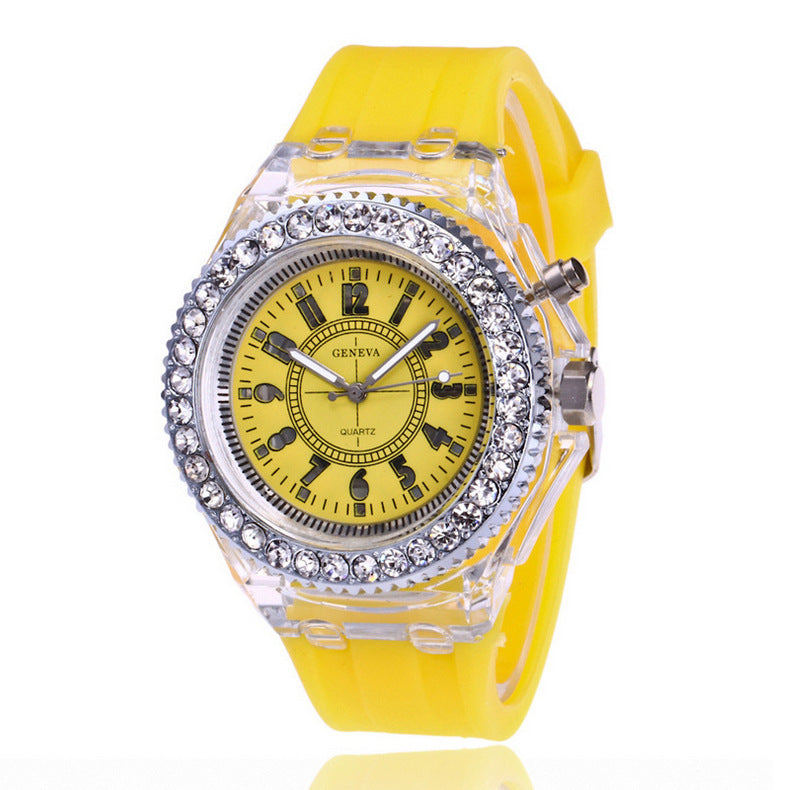 Fashion LED Watch for Women – Geneva Quartz with Glow Dial
