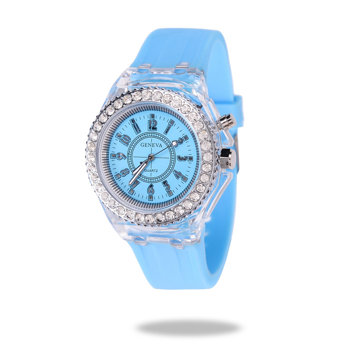 Fashion LED Watch for Women – Geneva Quartz with Glow Dial