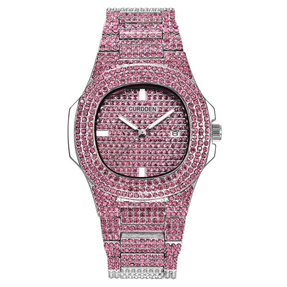 Edge of Time | Gold ICE-Out Diamond Watch – Statement Edition