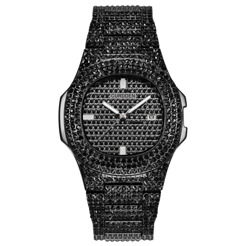 Edge of Time | Gold ICE-Out Diamond Watch – Statement Edition