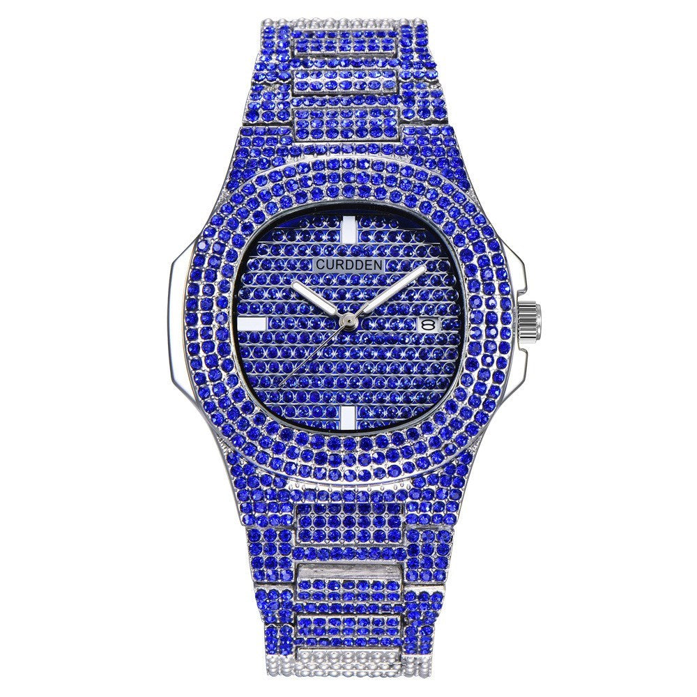 Edge of Time | Gold ICE-Out Diamond Watch – Statement Edition
