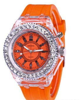 Fashion LED Watch for Women – Geneva Quartz with Glow Dial