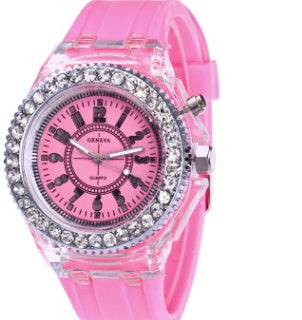 Fashion LED Watch for Women – Geneva Quartz with Glow Dial