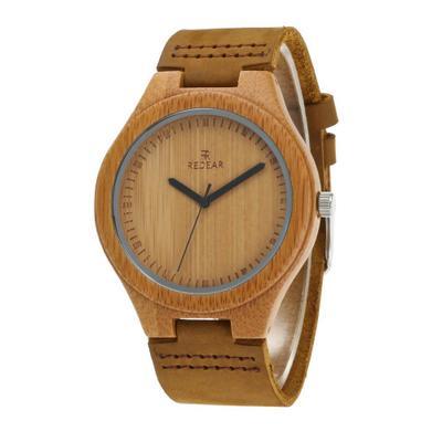 Eco-Chic Wooden Couple Watch – Bamboo & Leather Design