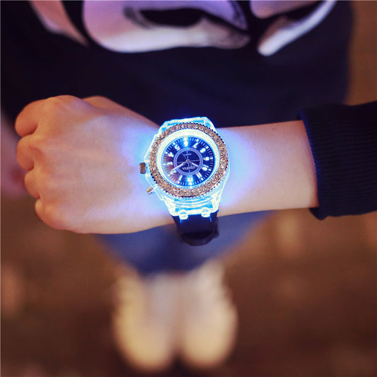 Fashion LED Watch for Women – Geneva Quartz with Glow Dial