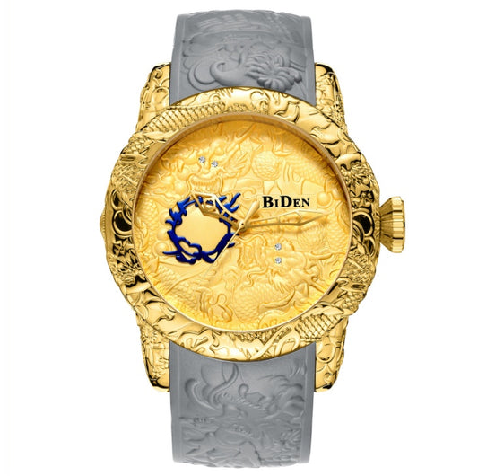 Edge of Time | 3D Dragon Quartz Watch – Black Warrior Edition.