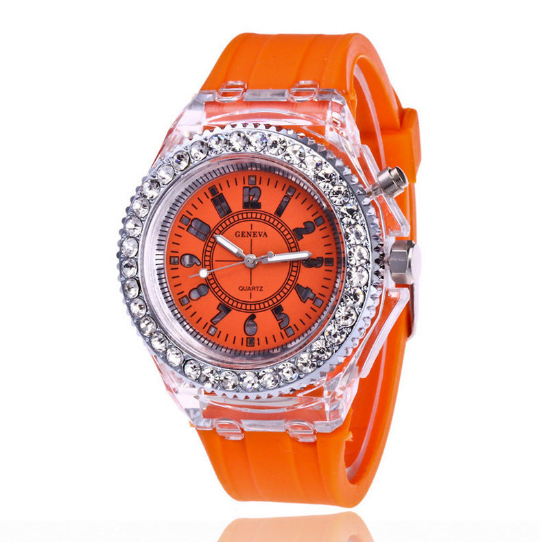 Fashion LED Watch for Women – Geneva Quartz with Glow Dial