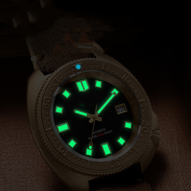 Men’s Automatic Bronze Watch – NH35A Movement & Sapphire Glass