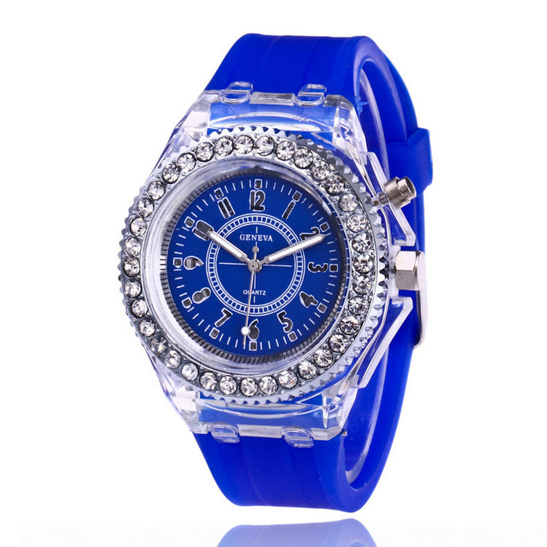 Fashion LED Watch for Women – Geneva Quartz with Glow Dial